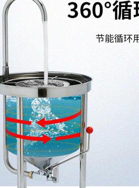 厂家大型不锈钢25kg全自动水压式洗米机50商用淘米机100公斤