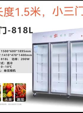 冷藏柜 展示柜 保鲜柜 立式双门铜管商用饮料冷饮蔬菜水果柜冰柜