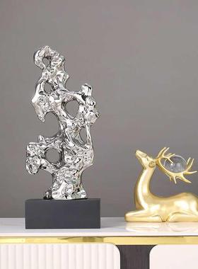 轻电视柜酒柜客家居装饰F875698T摆件太湖假石厅山办公室奢桌面艺