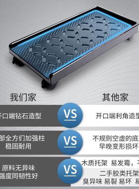 台式电脑主机底座托盘可移动滑轮机箱架子家用办公简约托架置物架