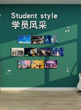 舞蹈教室布置装饰师资简介练风采形象文化展示机构墙贴纸亚克力字