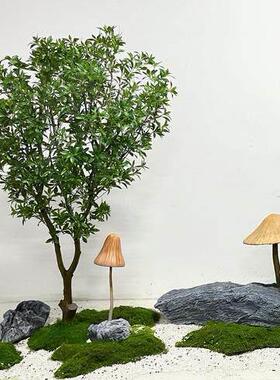 景观石头灰色假石头彷真泡沫石头 工艺酒店园林工程泡沫石头摆件