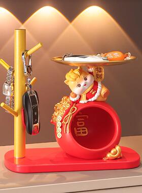 马上有钱放钥匙收纳玄关摆件客厅入户进门新年装饰品乔迁新居礼物