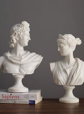 大卫维纳斯欧式古典人像复合砂岩样板房客厅书房软装饰品树脂摆件