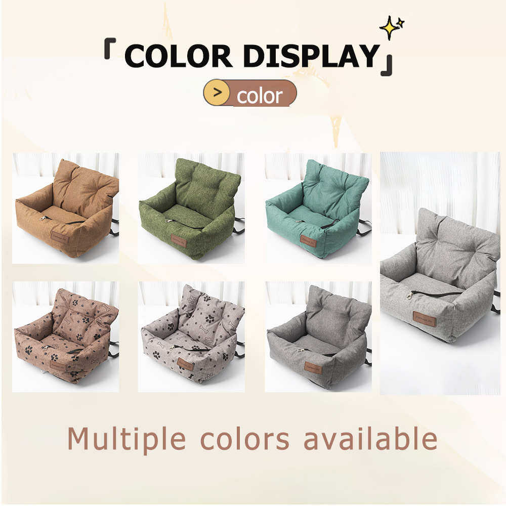 爆款车载狗窝可拆便捷四季通用棉麻布汽车副驾驶猫窝宠物垫,淘宝优惠券,粉丝福利购,淘宝优惠卷