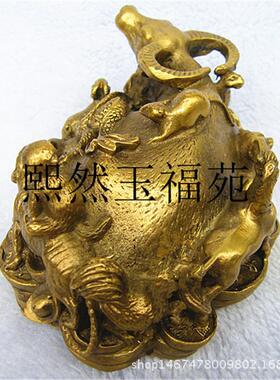 纯铜十二生肖牛摆件黄铜旺市牛家居收藏品工艺品摆件