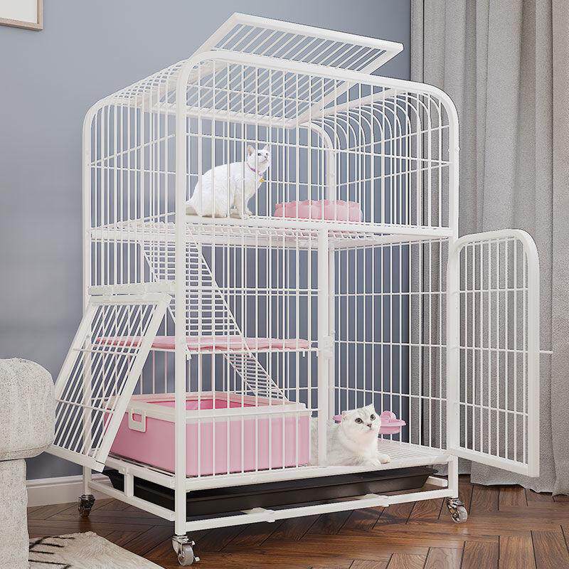 猫笼猫厕一体家用室内别墅大自由空间加粗带厕所猫咪宠物猫舍屋,淘宝优惠券,粉丝福利购,淘宝优惠卷