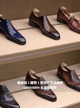 样板房衣帽间尖头男皮鞋衣柜陈列摆件道具软装饰品商务英伦风男鞋
