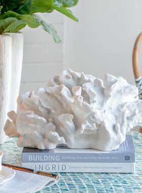 BJ07 现代百搭设计师彷真珊瑚摆件家居桌面装饰品样板房装饰道具