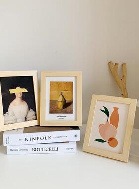 ins风艺术摆台画框挂墙7寸创意摆件北欧相框搭配摆件卧室房间装饰