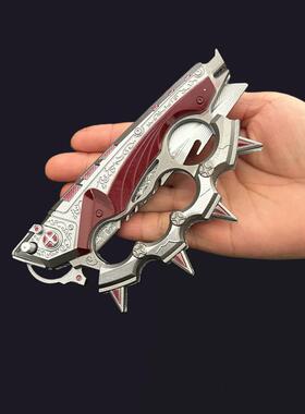 三角洲游戏周边大号信条可折叠弹动收藏工艺品摆件玩具刀男孩礼物