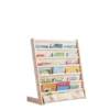 Children's bookshelf desktop storage rack removable and washable kindergarten bookshelf simple storage rack baby solid wood fabric picture book rack