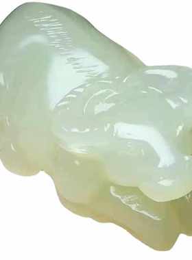 厂家批发冰种蚕丝玉白菜 冰种蚕丝玉貔貅手把件龙龟手把件批发