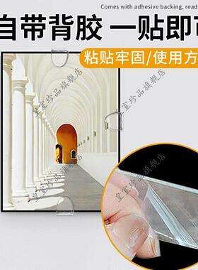 新挂画神器免打孔强力承重婚纱照片画框挂墙免钉固定神器相框卡扣