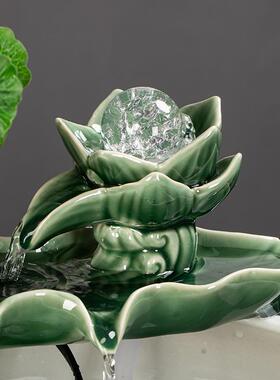 鱼缸流水器循环养鱼水系统流水板假山庭院造景水缸小摆件喷泉配件