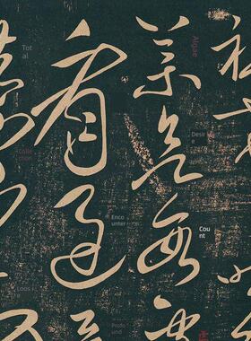 韩章之草书五笔覆古书法题字旗长卷古玩高清画稿装饰画