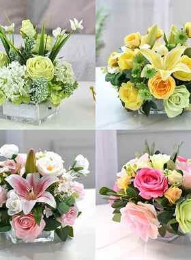 仿真假花民宿酒店摆件客厅茶几餐桌花商务会议沙龙宴会场活动布置