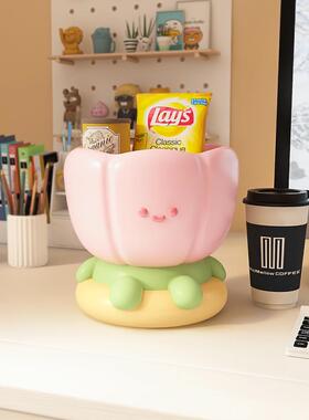 郁金香钥匙收纳玄关摆件进门口家居装饰工位桌面可爱创意生日礼物