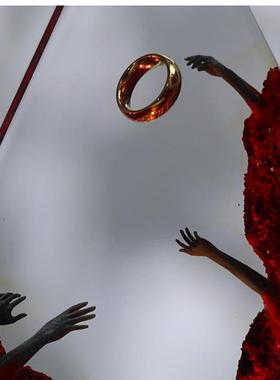 魔戒环氧树脂木制小夜灯手工礼物家居装饰海洋树脂灯男朋友的礼物