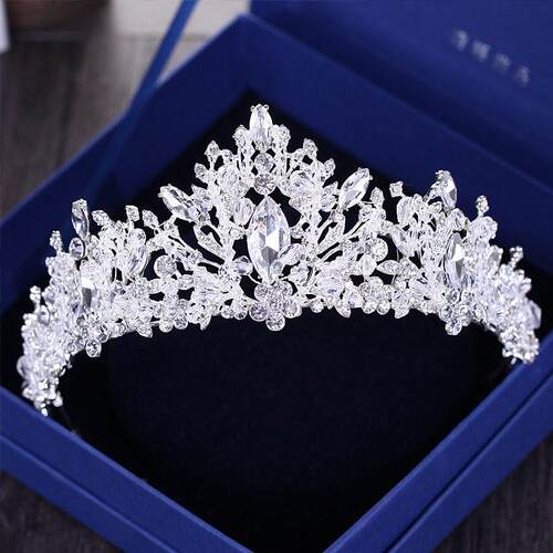 Diverse Silver Gold Color Crystal Crowns Bride tiara Fashion - 图2