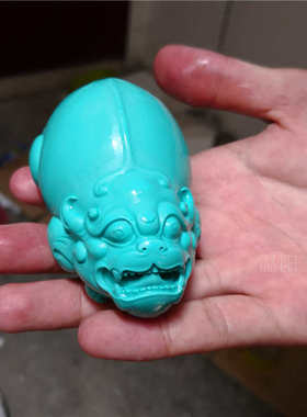 优化绿松石吊坠貔貅手把件绿松石手把件貔貅摆件吊坠茶宠