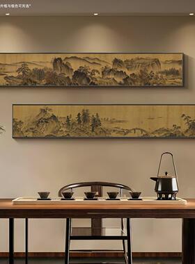 宋美学客厅沙发背景墙装饰画酒店卧室床头挂画花鸟茶室壁画