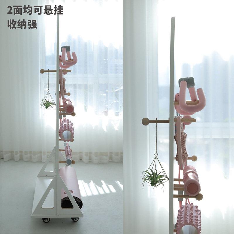 Xiaomuliangpin hole board screen yoga fitness equipment storage shelf vertical floor-standing removable partition storage