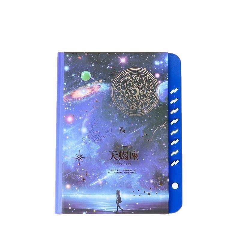 Twelve constellation code book student diary creative stationery gift notebook thickened horizontal line color page hand ledger