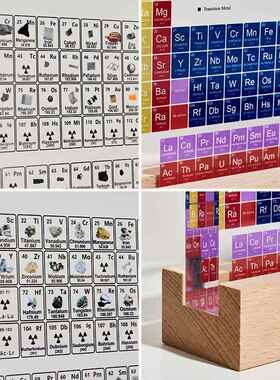 初中83类摆化学元素周表TB240403礼物亚克师生同学桌面学习装饰力
