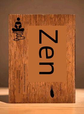 实木激光雕刻木招牌定制雕刻茶室摆件花园阳台凉亭饮茶花装饰挂招