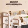 Multi-layer bookshelf on desk desktop storage shelf office desk wrought iron table storage hole board bookshelf student computer
