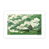 (new limited-limited-time pick up) trendy artist Sammy Chen (Cloud cotton) Sign up for a limited edition painting