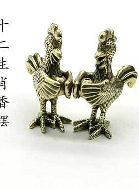 》纯铜生摆饰迷你面《十二生桌肖摆CXZJ-340件祭祀祭拜插香摆件可