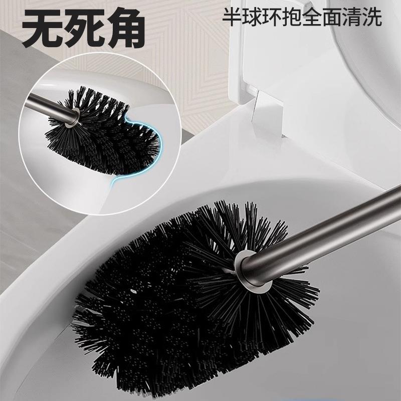 Toilet brush household no blind spots no punching toilet brush bathroom bathroom toilet cleaning toilet brush head
