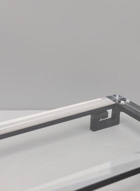 欧式奢亚克力金属轻透明长1308方形茶托盘厅摆件客书房软装家居饰