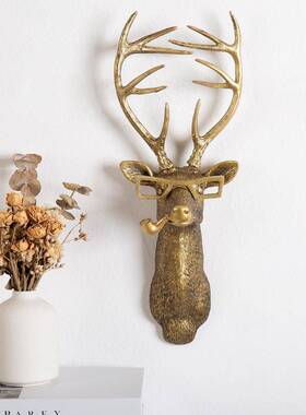 跨境爆款仿古色厅动物挂件室内铜家居卧室饰客壁炉树装脂工xinvi3