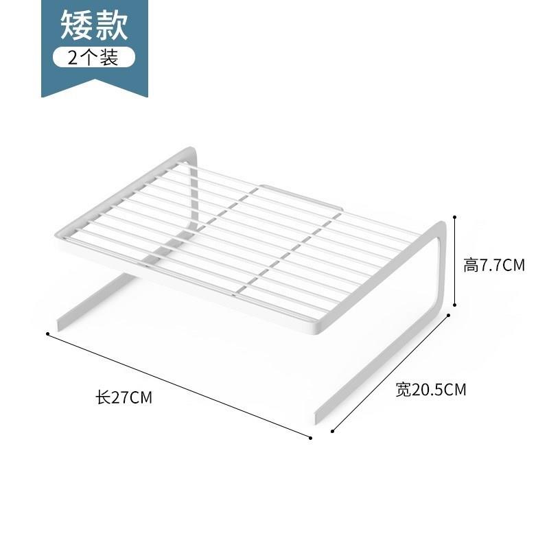 冰柜内置物架隔层架内部隔板分层碗碟架子收纳架冷柜冰箱网篮冷藏 - 图2