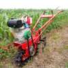 One-wheel plowing micro tillage machine, half plowing trencher, fertilizing and sowing, ground chain track micro tillage machine