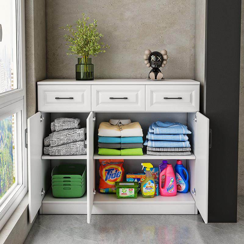 欧式阳台柜收纳柜防晒飘窗柜落地柜矮柜鞋柜收纳柜阳台柜子可定做,淘宝优惠券,粉丝福利购,淘宝优惠卷