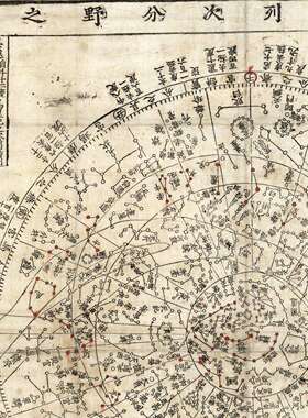 旧藏天象次分野装之图复古书画国画真列迹ERU微喷彷古装复制裱卷