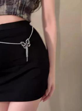 高端毛衣链设计感小众黑色蝴蝶大气高档长款高级感项链女新款轻奢