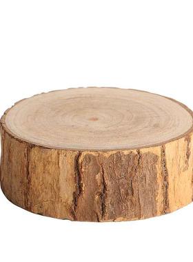 香樟树实木片木块防虫防蛀杯垫茶桌垫盘奇石花盘底座木墩天然摆件