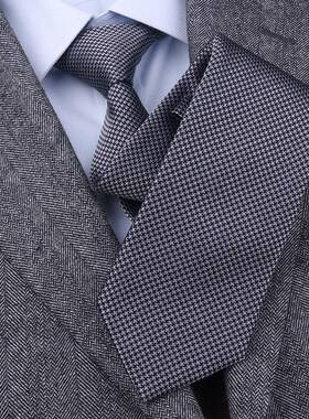 领带男手打领带正装商务高端婚礼酒红色宴会礼服休闲领带1010z