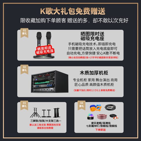 巴雷赫家庭KTV音响套装ktv唱歌全套设备家用点歌机专业KTV音响