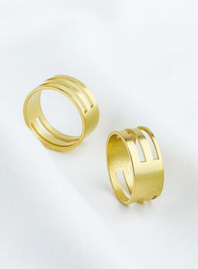 纯铜开口圈辅助戒指圈diy手工挂圈工具闭合器护手开C圈指环戒圈