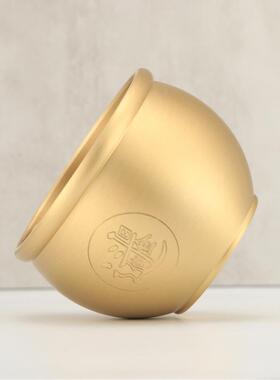 宝铜LX-CTM00缸装饰件礼百品烟灰缸纯黄摆铜福缸聚盆全黄铜招财米