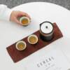 Authentic ceramic outdoor kung fu tea set set portable pot three cups quick traveler cup teapot tea cup single