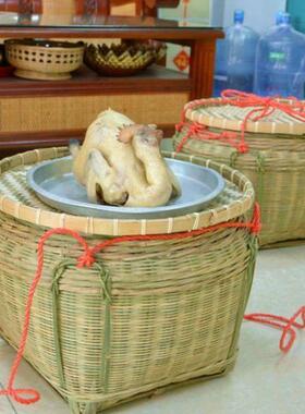 竹制品大全大号双箩筐竹编制品淘米箩篼粮食竹筐收纳篓喜事筐簸箕