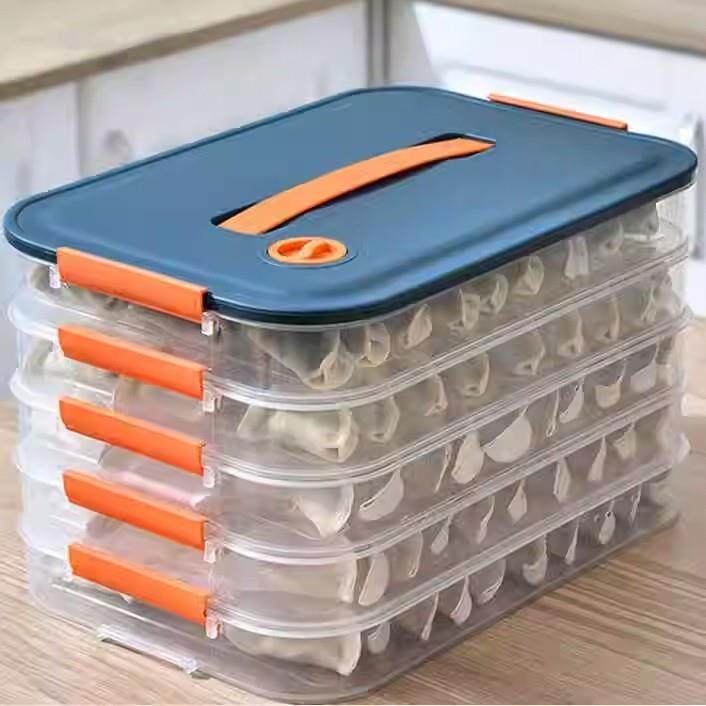 水饺盒专用多层保鲜盒大容量厨房冰箱冷冻馄饨水饺托 托盘包子收,淘宝优惠券,粉丝福利购,淘宝优惠卷