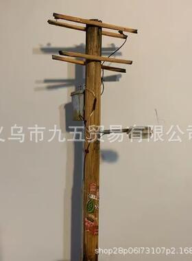 跨境新品电线杆灯书桌台灯摆件家居装饰品路灯模型工艺品